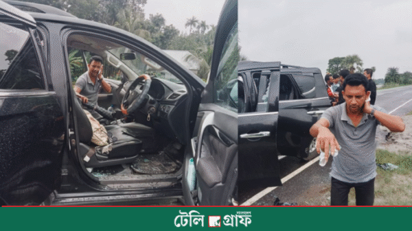গোপালগঞ্জে ইউএনও'র গাড়িবহরে হামলা