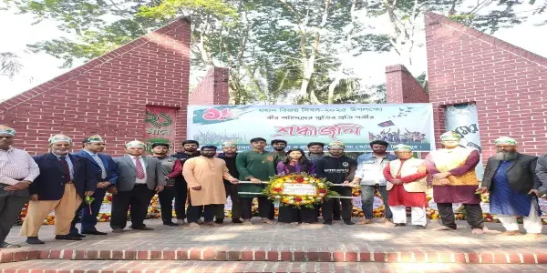 বিজয় দিবসে হাবিপ্রবি সাংবাদিক সমিতির শ্রদ্ধাঞ্জলি অর্পণ