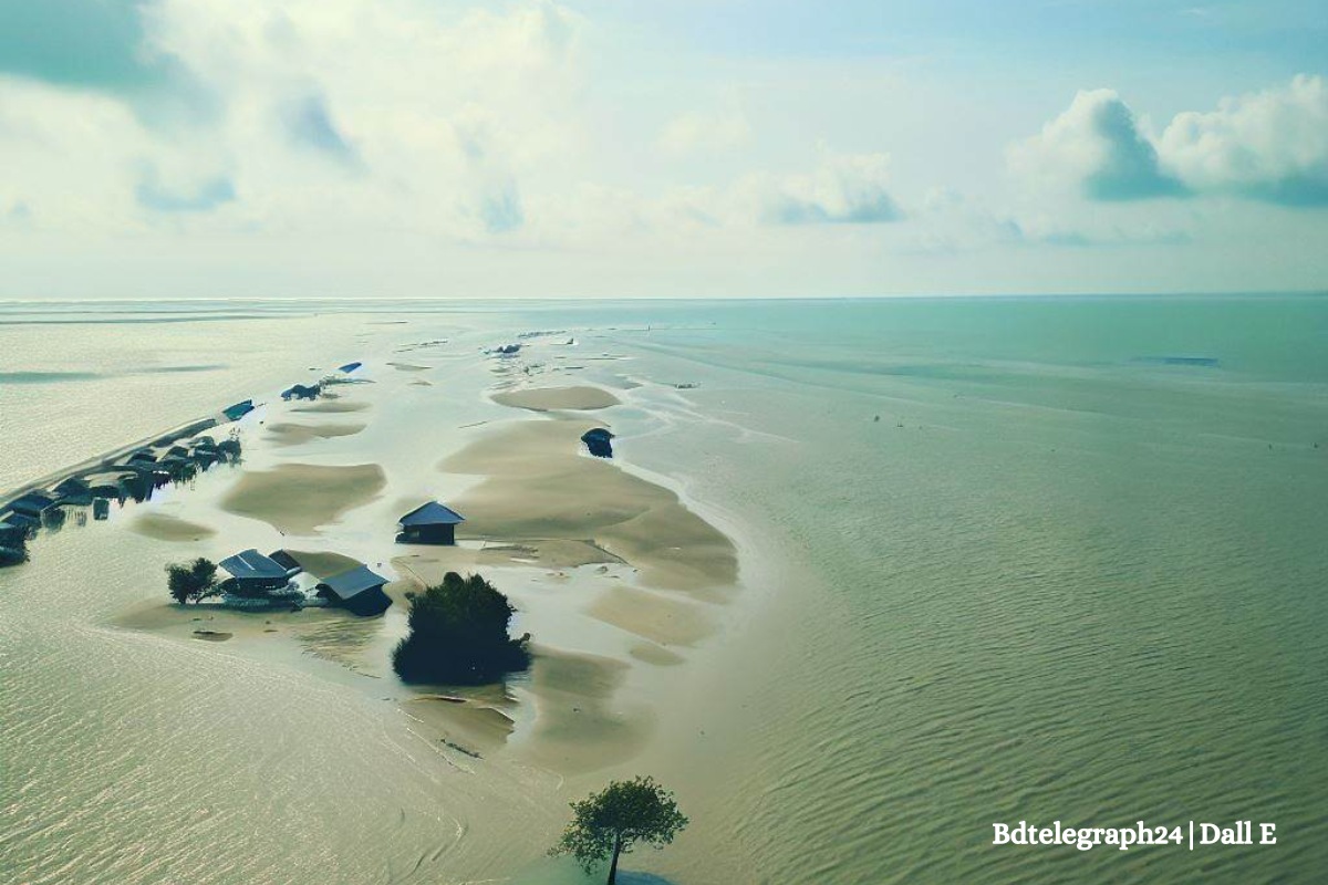 Imaginary Picture of Bangladeshi Coastal are by 2100 as an impact of climate change