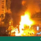 Massive fire breaks out at petrol pump in capital, major damage feared