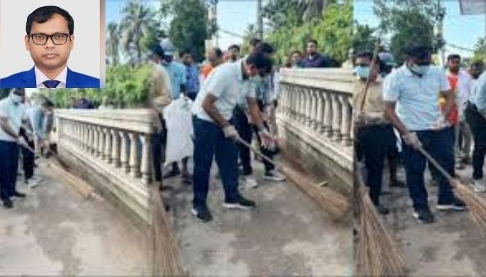 Sylhet DC joins Keane Bridge cleanup, urges citizens to start with themselves