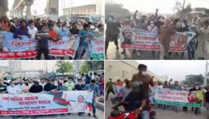 Banned Awami League Resurfaces with Flash Processions in Dhaka
