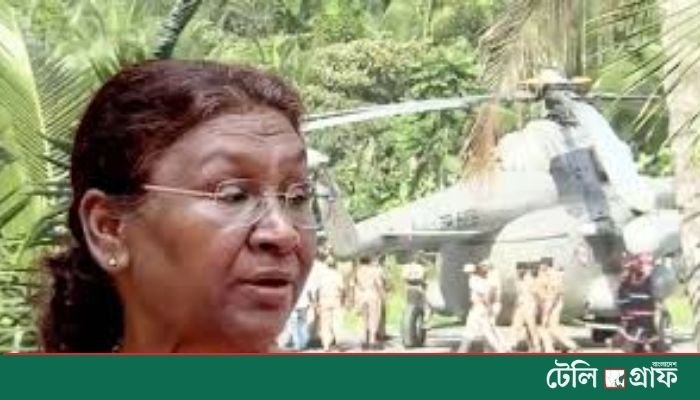 President Murmu’s helicopter suffers mishap during landing in Kerala President Murmu’s helicopter suffers mishap during landing in Kerala