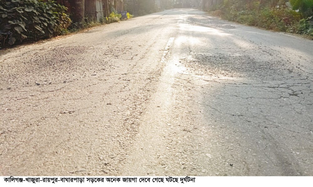 Tk 47-Crore Road Sinks at 20 Points in Jashore: Houses Shaking, Cracks Widening