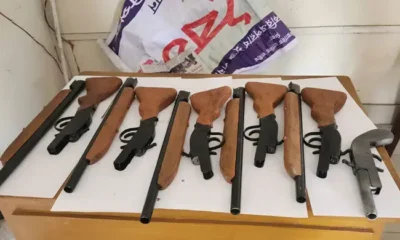 Arms Cache Found: Police Recover Five Rifles and One LG from Graveyard on Noakhali-Lakshmipur Border.